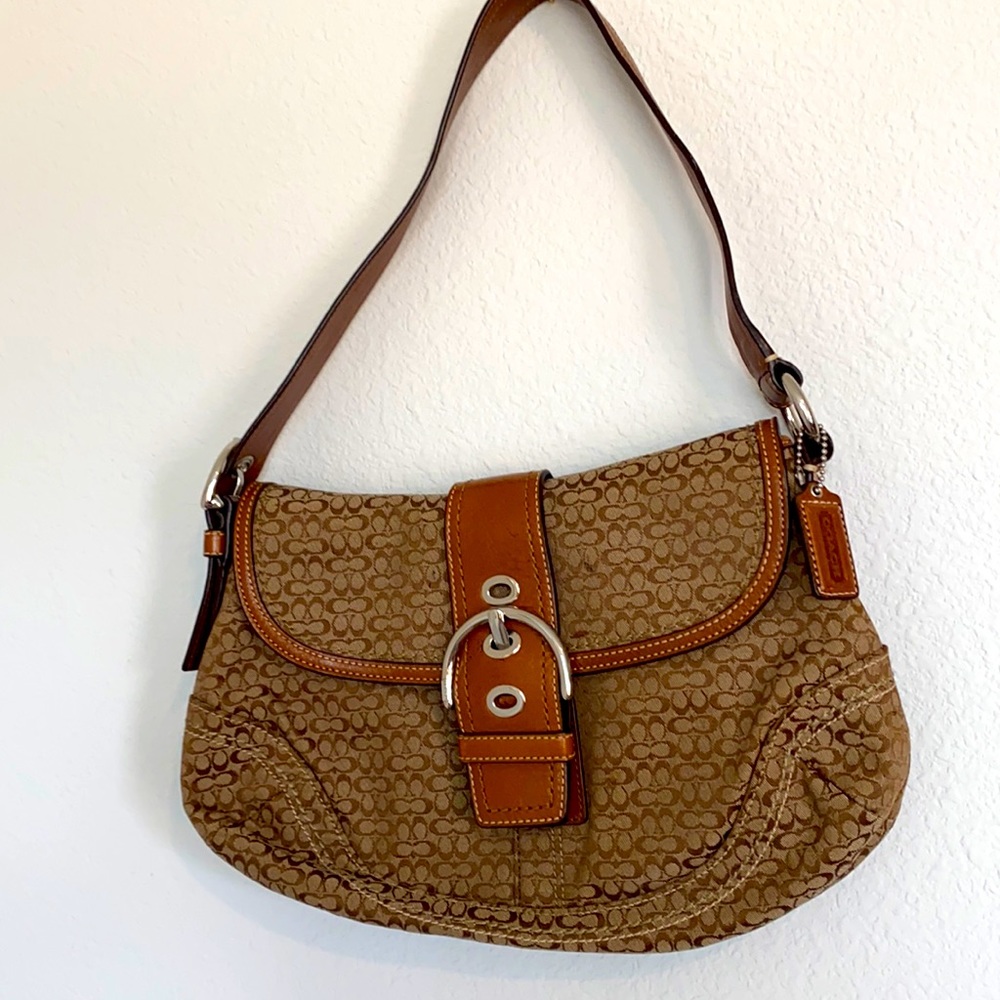 Coach purse - brown/tan
